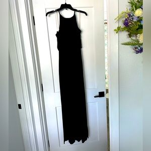 High neck maxi dress